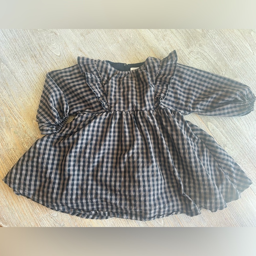 Jcrew Crewcuts Gingham Ruffle Dress